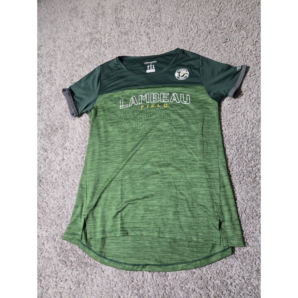 Champion Lambeau Field Green Bay Packers Tshirt Green Women's size Large